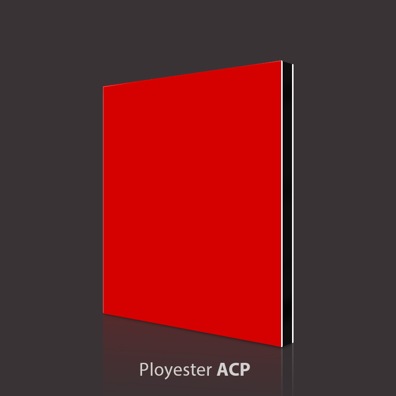 Panneau composite en aluminium PVDF rouge de Chine