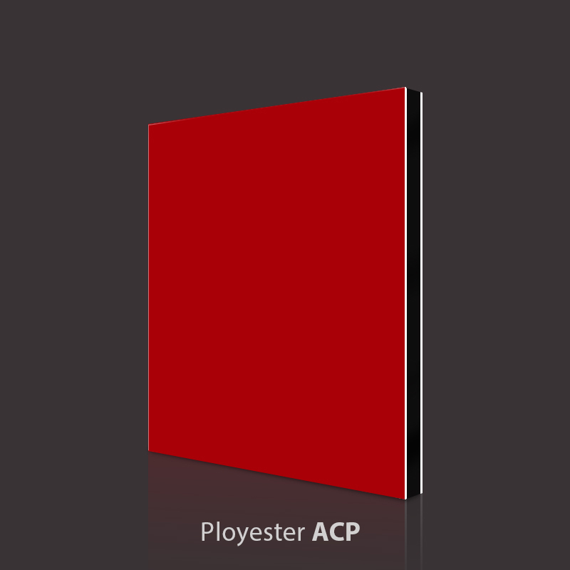 Panneau composite en aluminium rouge