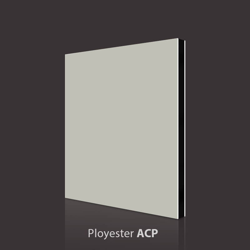 Panneau composite en aluminium PVDF gris argenté